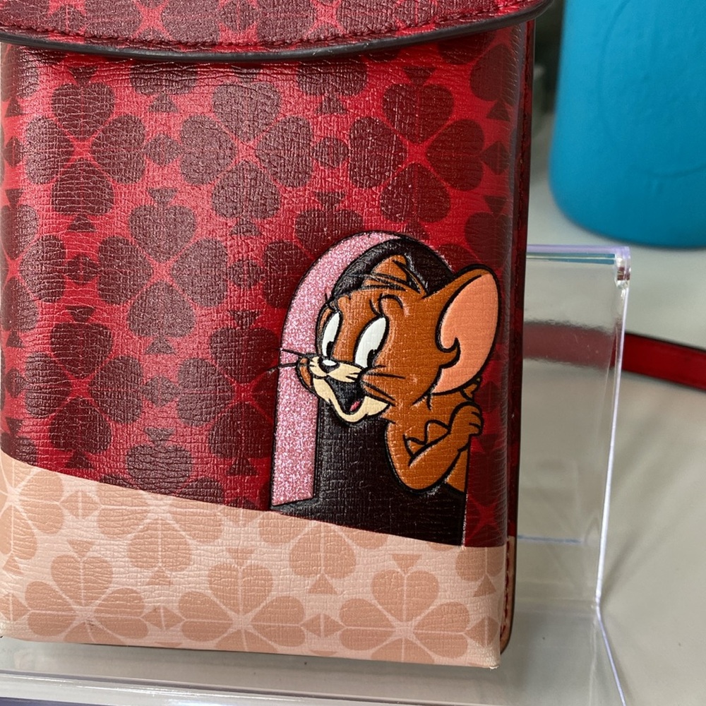 Kate Spade Tom & Jerry Lunar Year Rat Phone Card Crossbody - Picture 2 of 12